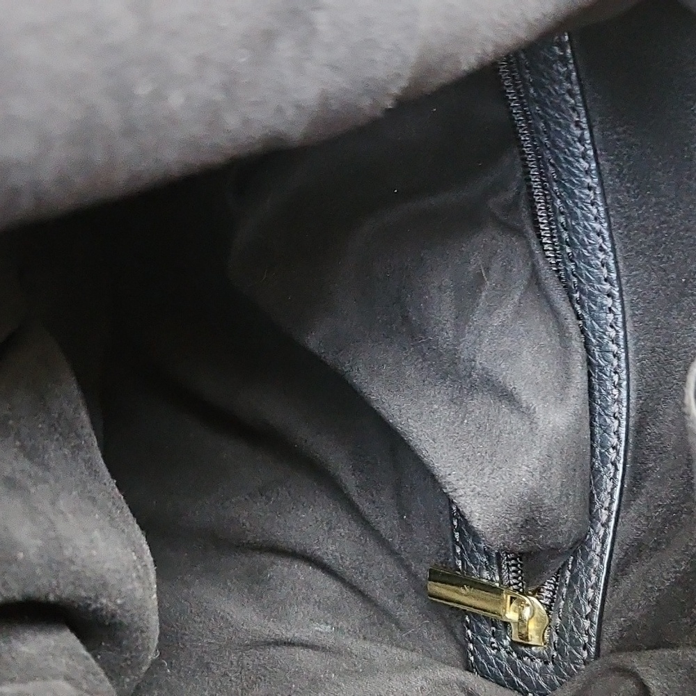 STEVE MADDEN Black Faux Leather Shoulder Large Hobo Shoulder Bag Tassel Charm - Picture 11 of 12